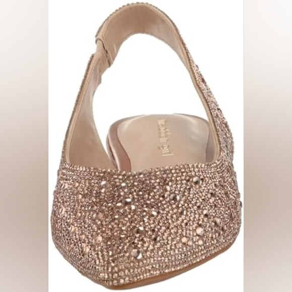 Madden Girl Women's Rose Rhinestone Pointed Toe Slingback Flats Size 7.5 - Picture 4 of 10